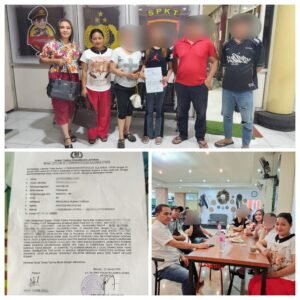 Tak terima namanya dicemarkan,seorang perempuan laporkan tetangganya ke polisi.