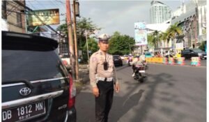 Sat Lantas Polresta Manado Laksanakan Pos Cakalang, Antisipasi Kemacetan dan Pelanggaran Lalu Lintas